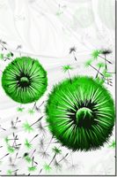 80CM 120 OBRAZ ZIELONE DMUCHAWCE ŚCIENNY