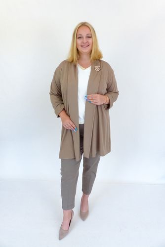 Fango Długi Kardigan z Broszką UNI na Arena.pl