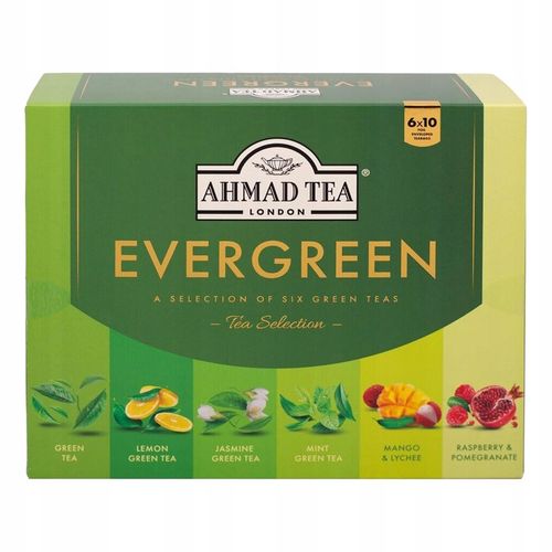 Kolekcja herbat zielonych AHMAD TEA EVERGREEN SELECTION 60 torebek na Arena.pl