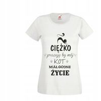 KOSZULKA T-SHIRT z napisem CIĘŻKO PRACUJĘ