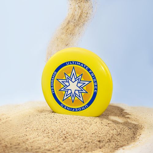 Dysk Do Frisbee Ultimate Latający Do Rzucania Df-04 Żółty na Arena.pl