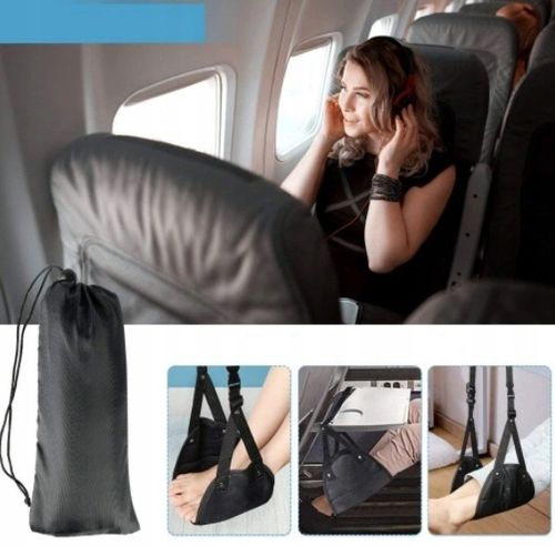 PODNÓŻEK PODRÓŻNY DO SAMOLOTU PRZENOŚNY SKŁADANY WISZĄCY MINI HAMAK NA NOGI na Arena.pl