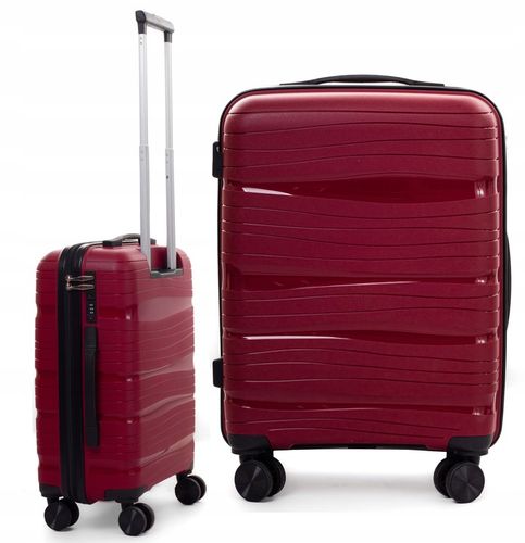 WALIZKA MAŁA NIEZNISZCZALNA KABINOWA RGL 4 PODWÓJNE KÓŁKA POLIPROPYLEN na Arena.pl