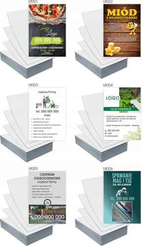 Ulotki A5 reklamowe KOMPOZYCJE KWIATOWE GOTOWY PROJEKT GRATIS 100 szt na Arena.pl