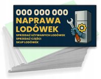 Wizytówki firmowe 200 szt RÓŻNE WZORY do wyboru NAPRAWA LODÓWEK