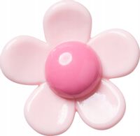 Przypinka Ozdoba Jibbitz Charms Pin Do Butów Crocs Pink Resin Flower
