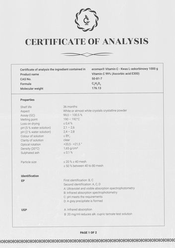 nowmax WITAMINA C 1000 KWAS L-ASKORBINOWY ODPORNOŚĆ SKÓRA DETOX 1000 g na Arena.pl