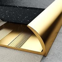 Profil C krawędziowy 10 mm długość 250 cm, mosiężny, surowy