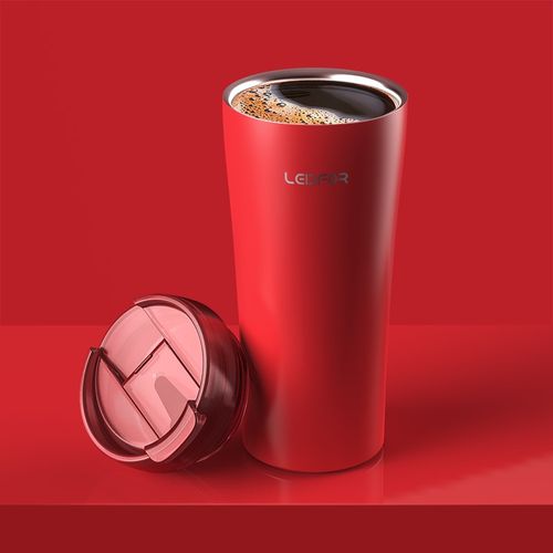 Kubek Termiczny - Termos - Doskonały Do Kawy Lub Herbaty - Ciekawe Kolory Czarny 470ml na Arena.pl