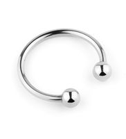 Metalowy pierścień z kulistym zakończeniem