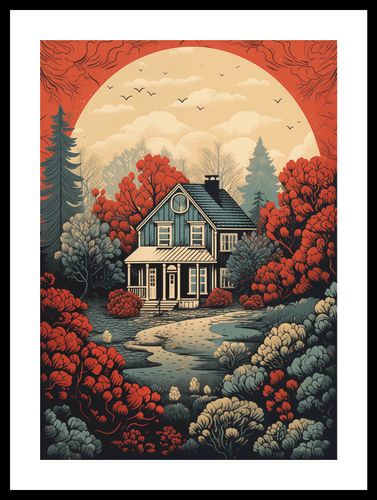 Plakat 29,7x42cm Idylla Rustykalna na Arena.pl