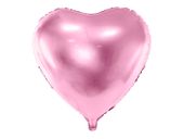 Balon foliowy serce jasny różowy, 45 cm