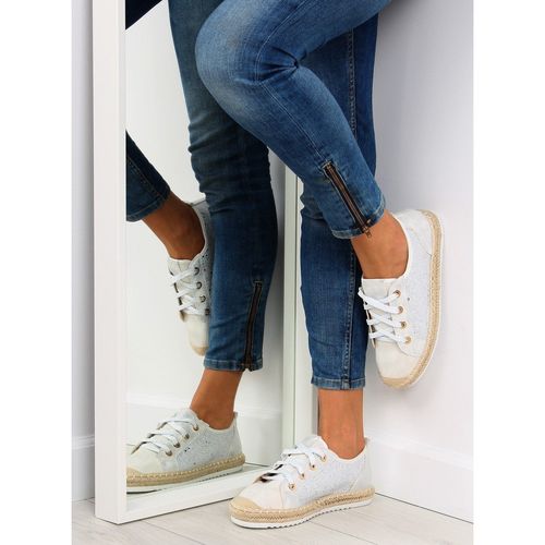 Trampki espadryle sznurowane białe white r.37 na Arena.pl