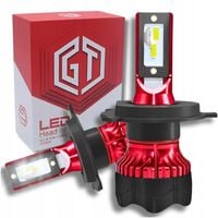 Żarówki samochodowe LED 12V can bus H4 GT COB + 300% super mocne pudełko