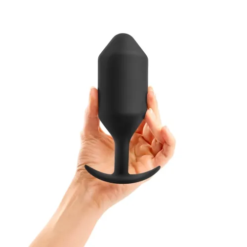 b-vibe snug plug 6 black - silikonowy model anatomiczny 515g na Arena.pl