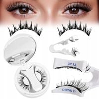 Rzęsy Magnetyczne Sztuczne DŁUGIE GĘSTE Zestaw 2w1 + Aplikator BEZ