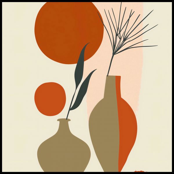 Plakat 80x80cm Wazy w Czerwieni zdjęcie 2