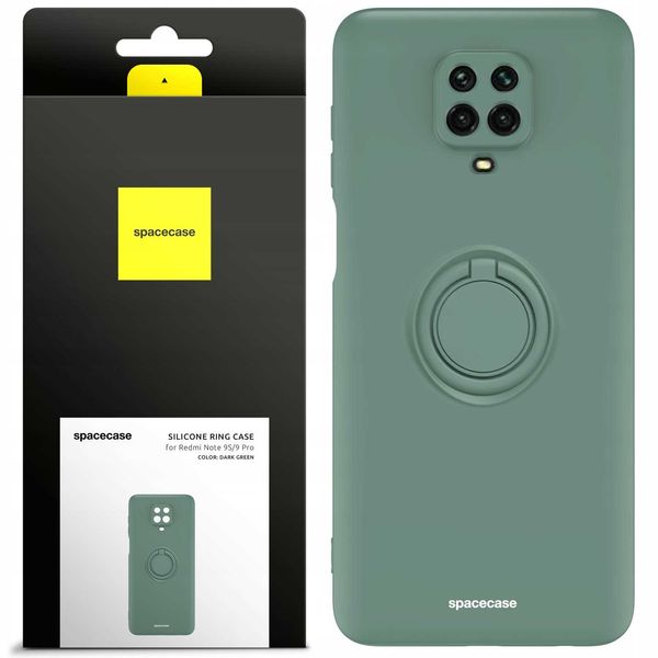 Spacecase Silicone Ring Redmi Note 9S/9 Pro Dark Green zdjęcie 1