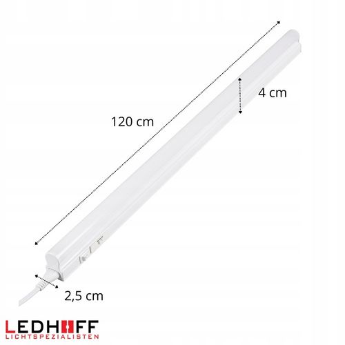 Listwa podszafkowa LED oprawa meblowa do kuchni 3 barwy światła 120cm na Arena.pl