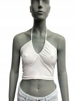 ABERCROMBIE&FITCH BIAŁY DAMSKIE TOP ROZMIAR XL