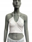 ABERCROMBIE&FITCH BIAŁY DAMSKIE TOP ROZMIAR XL