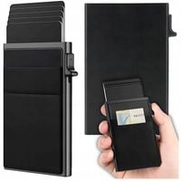 Portfel Męski Aluminiowy na Karty PREMIUM Mały Ochrona RFID Etui na Karty