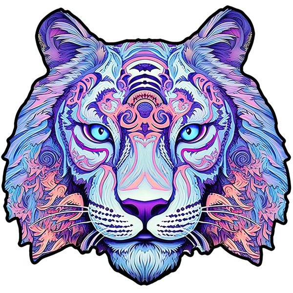 Puzzle drewniane tygrys A3 188 elementów zdjęcie 2