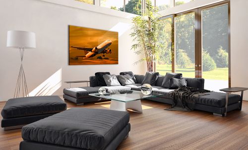 Obraz Na Płótnie - Samolot Start - 120X80 Cm - Aa120X80-0368 na Arena.pl
