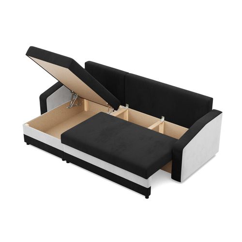 Narożnik uniwersalny, mikrofaza, AURELO, 231x140x92, biały | TYLETEGOTU na Arena.pl