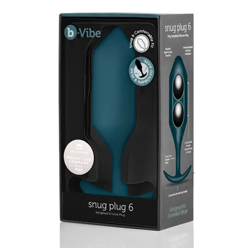 b-vibe snug plug 6 marine - silikonowy korek anatomiczny, 515 g na Arena.pl