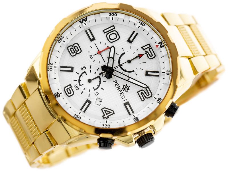 ZEGAREK MĘSKI PERFECT CH05M - CHRONOGRAF (zp357d) + BOX zdjęcie 2