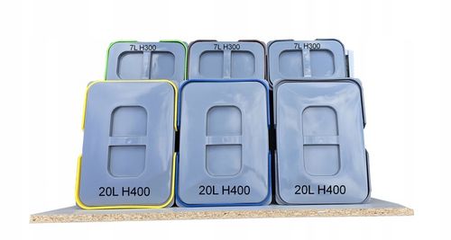 Zestaw koszy na śmieci 81L do szuflady szafki 80 cm Blum 6 poj. na na Arena.pl