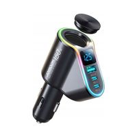Joyroom szybka ładowarka samochodowa 4w1 USB-A QC3.0 / 2xUSB-C PD 150W czar