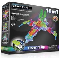 Laser Pegs Świecące Klocki 16W1 Space Fighter G9030B