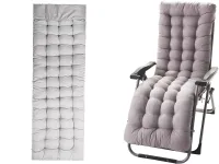 Poduszka na leżak ogrodowy duża pikowana 170x50 cm
