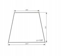 szyba boczna - bok ciągnika URSUS C-362, C 362
