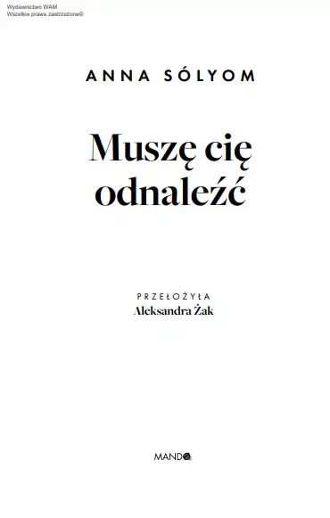 Muszę Cię Odnaleźć zdjęcie 6