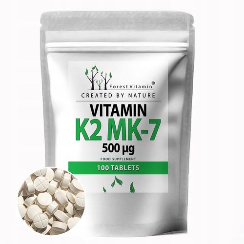 FOREST WITAMINA K2 MK-7 500mcg 100 tab NATURALNA na Arena.pl
