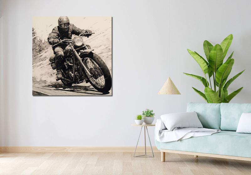 Obraz 100x100cm Na Pełnej Prędkości zdjęcie 2
