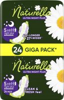 NATURELLA ULTRA NIGHT PLUSPODPASKI HIGIENICZNE ZE SKRZYDEŁKAMI NA NOC 24