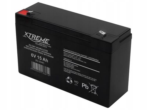 AKUMULATOR ŻELOWY AGM 6V 15Ah (WYMIAR 14Ah) MOCNY AUTKO ŁADOWARKA 6V 2A na Arena.pl