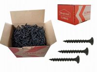 Wkrety do plyt gipsowych GK do drewna 3,5x55mm 1000 szt. Czarne Klimas KSGD