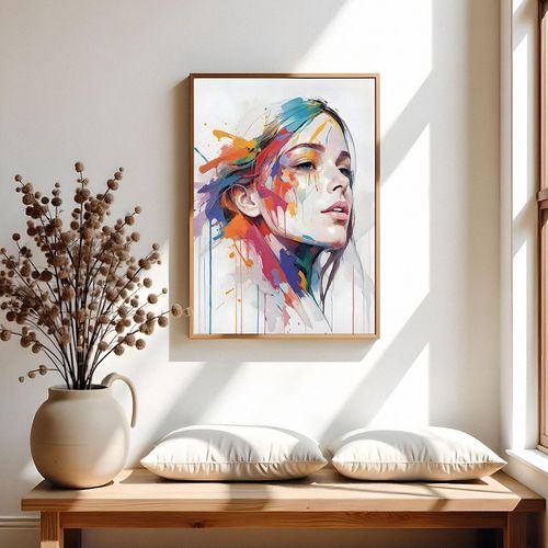 Plakat portret farba abstrakcja 50x70 cm na Arena.pl