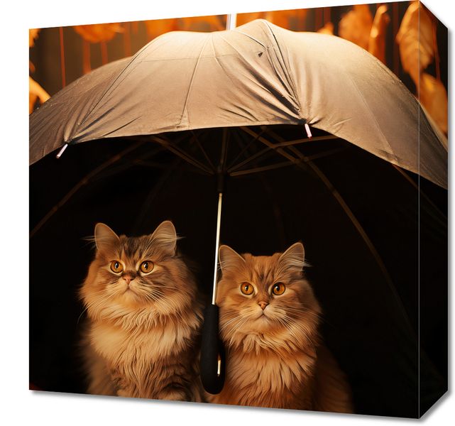 Obraz 40x40cm Jesienny Koci Schron zdjęcie 1