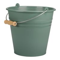 Wiadro plastikowe z metalową rączką MEGI 7l zielone do domu ogrodu żywności