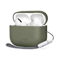 tech-protect silicone apple airpods pro 3 olive green