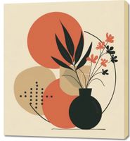 Obraz 90x100cm Wazon z Kwiatami