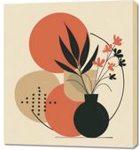 Obraz 90x100cm Wazon z Kwiatami