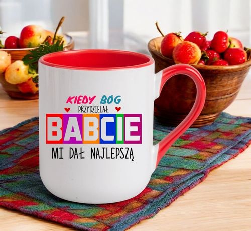 KUBEK Z NADRUKIEM PREZENT DZIEŃ BABCI URODZINY BABCIA IMIENINY na Arena.pl