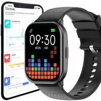 Smartwatch Zegarek Damski Męski Czarny Wodoszczelny Sportowy Dotykowy